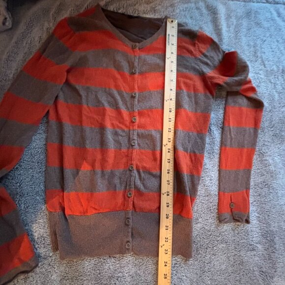 Gap Cardigan Womens Small Striped Alpaca Blend Academia Y2K Preppy 19054 - Picture 6 of 10